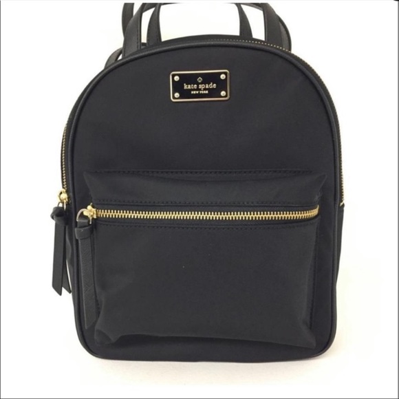 kate spade Handbags - Kate spade black leather backpack